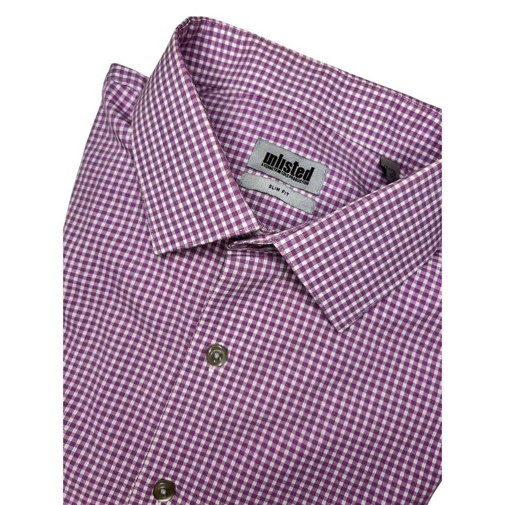 Unlisted Kenneth Cole Shirt Mens Large 16-16.5 Regular Fit Long Sleeve